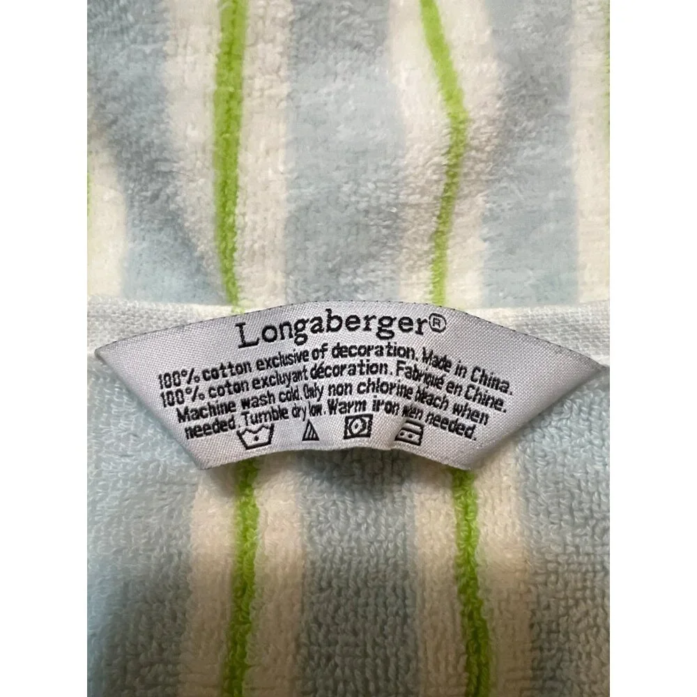 Vintage Longaberger Embroidered Mixed Bouquet Hand Towel Replacement 27